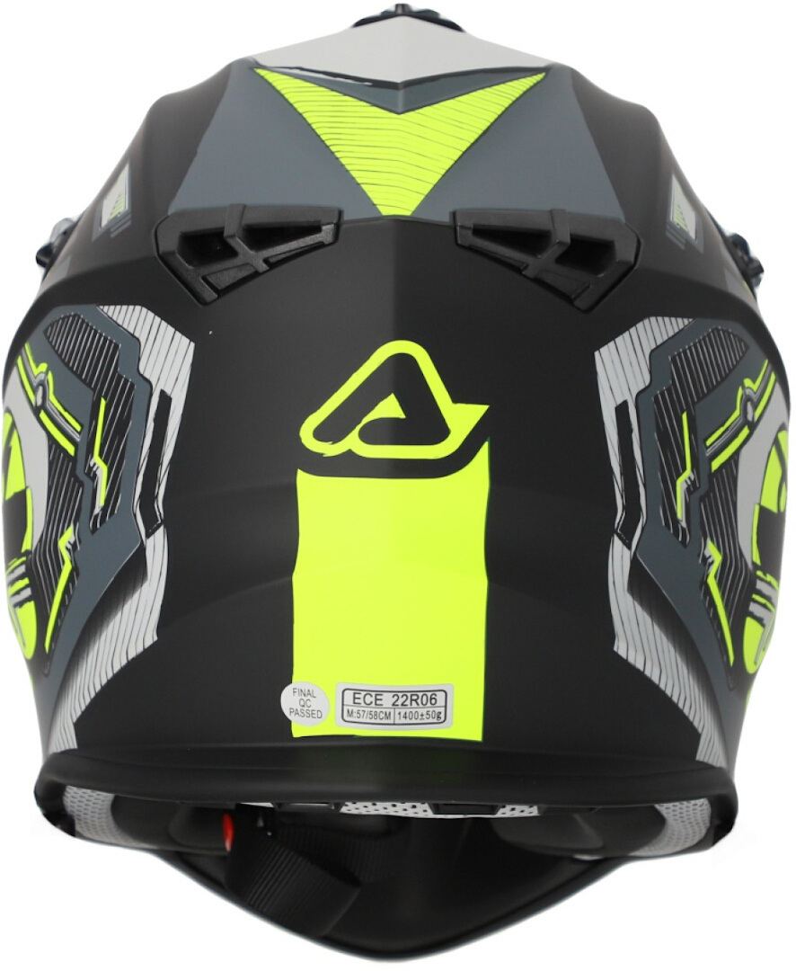 Acerbis Linear Graphic 2024 Cască de motocross Negru mat/galben XS (53/54) Figura 4