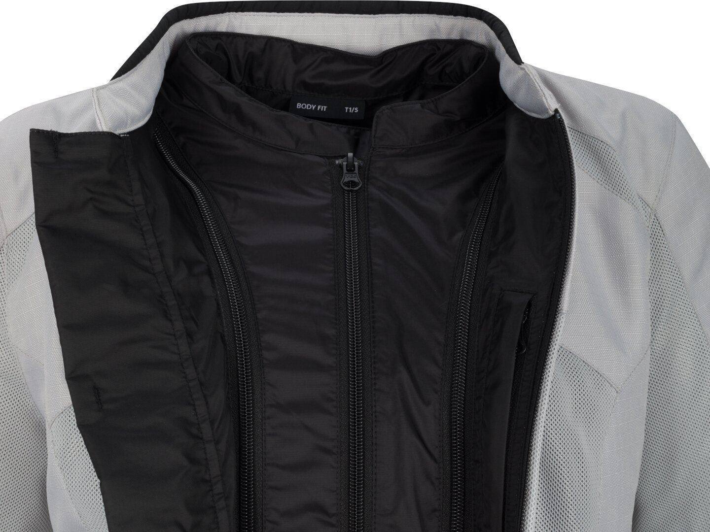 Bering Zao 3in1 imperméable dames moto textile veste Gris clair/vert 46 Figure 7