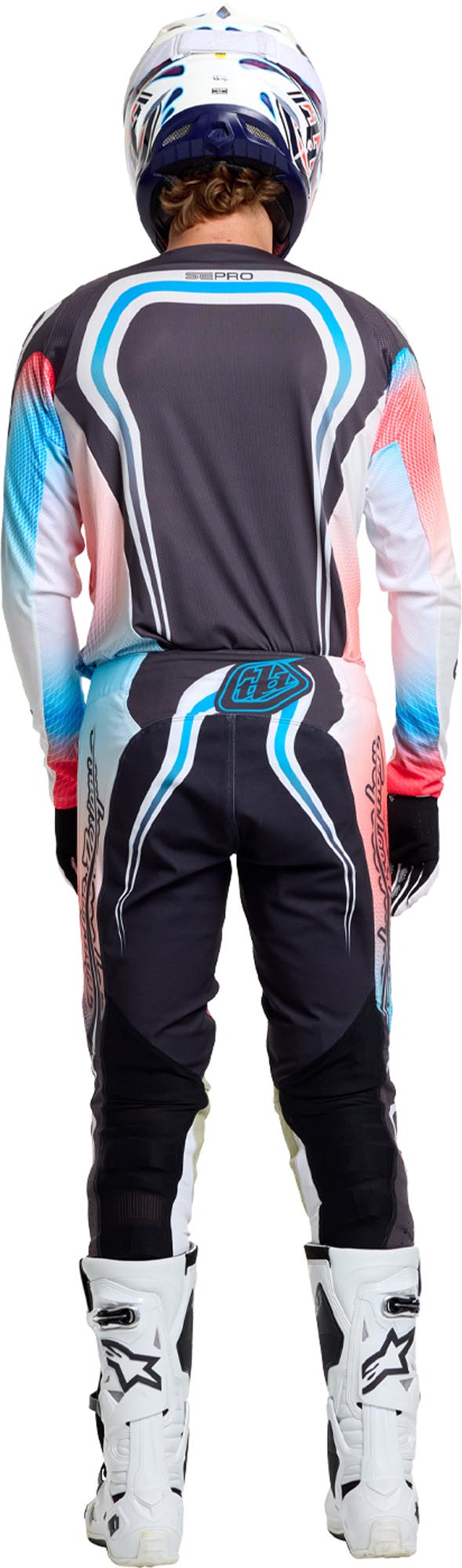 Troy Lee Designs SE Pro Wander Motocrosstrøje blå/hvid/sort/rød L Figur 15