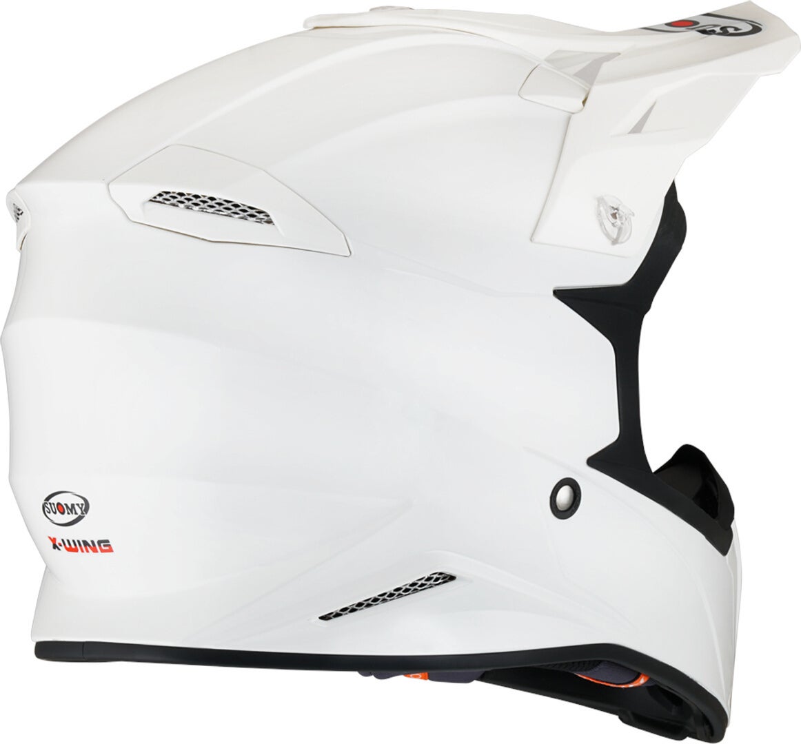 Suomy X-Wing Plain E06 Motorcross Helm Wit Verlies (59/60) Figuur 2