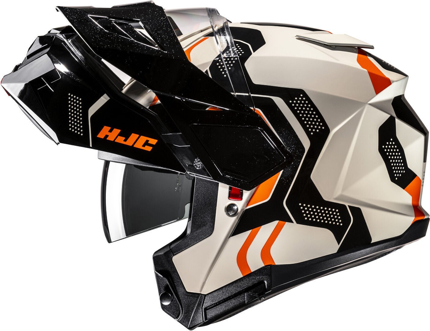 HJC i80 Velly Casque Blanc/Noir/Orange XXL (62/63) Figure 2