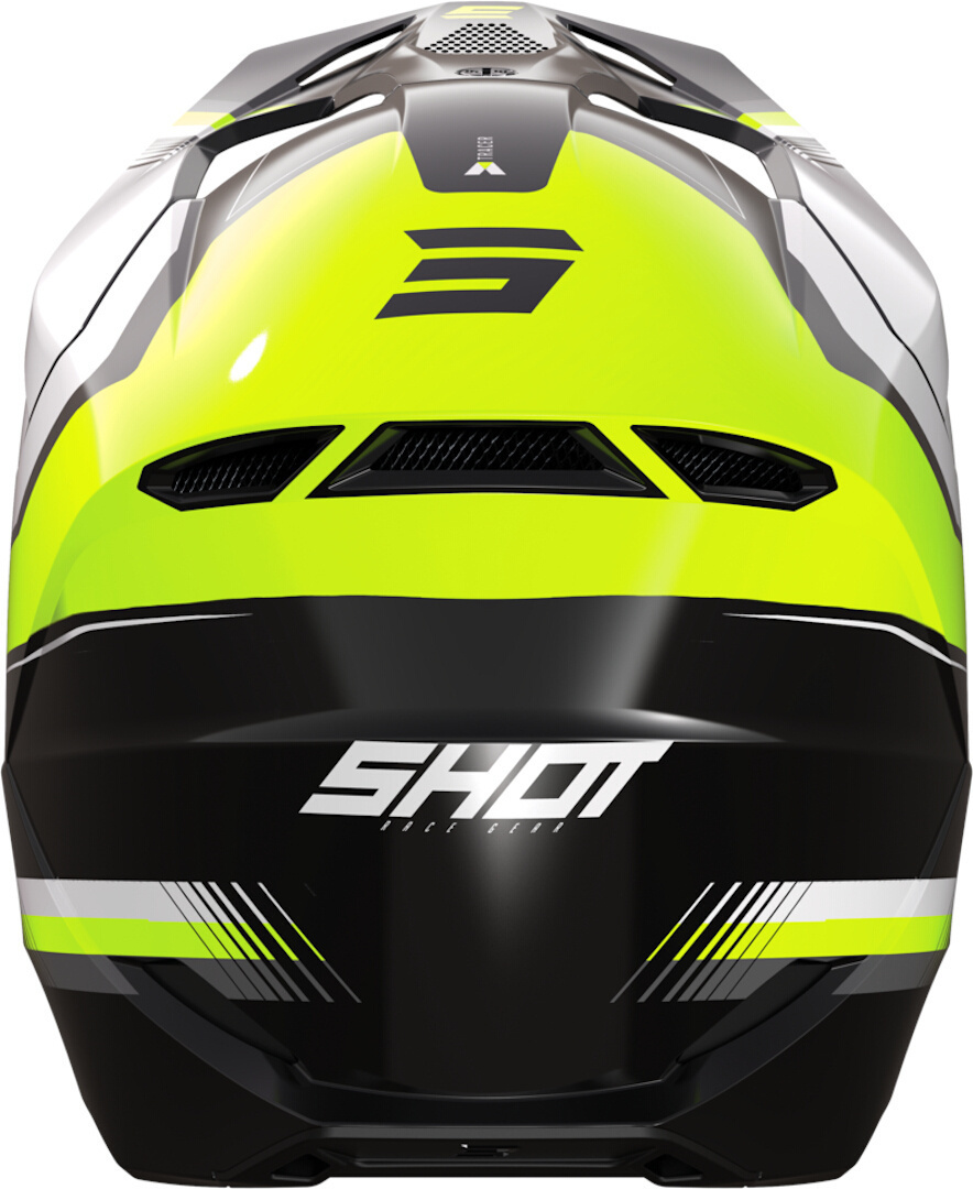 Shot Furious Tracer Cască de motocross pentru copii Alb/Negru/Galben S (49/50) Figura 2