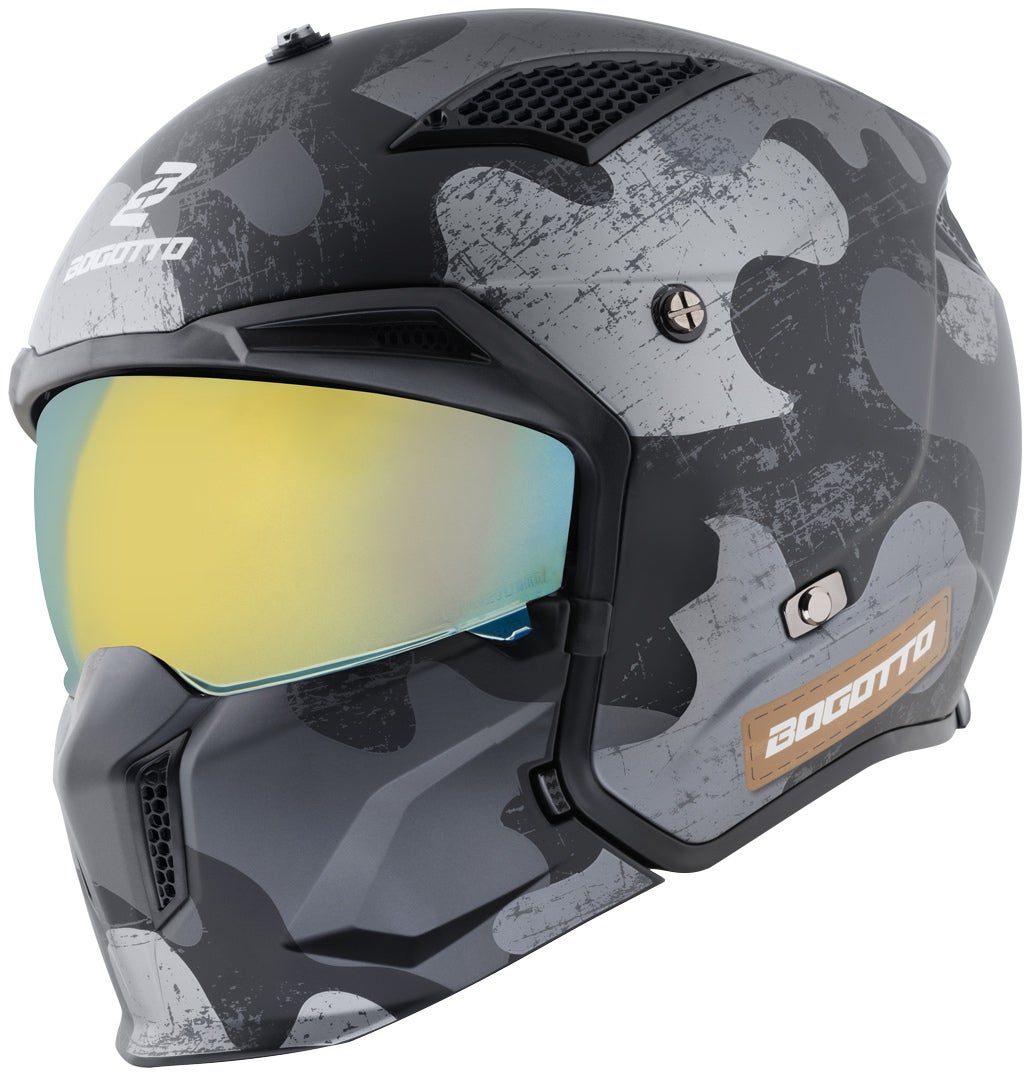Bogotto Women's Black Matt Radic Camo 22.06 Helmet