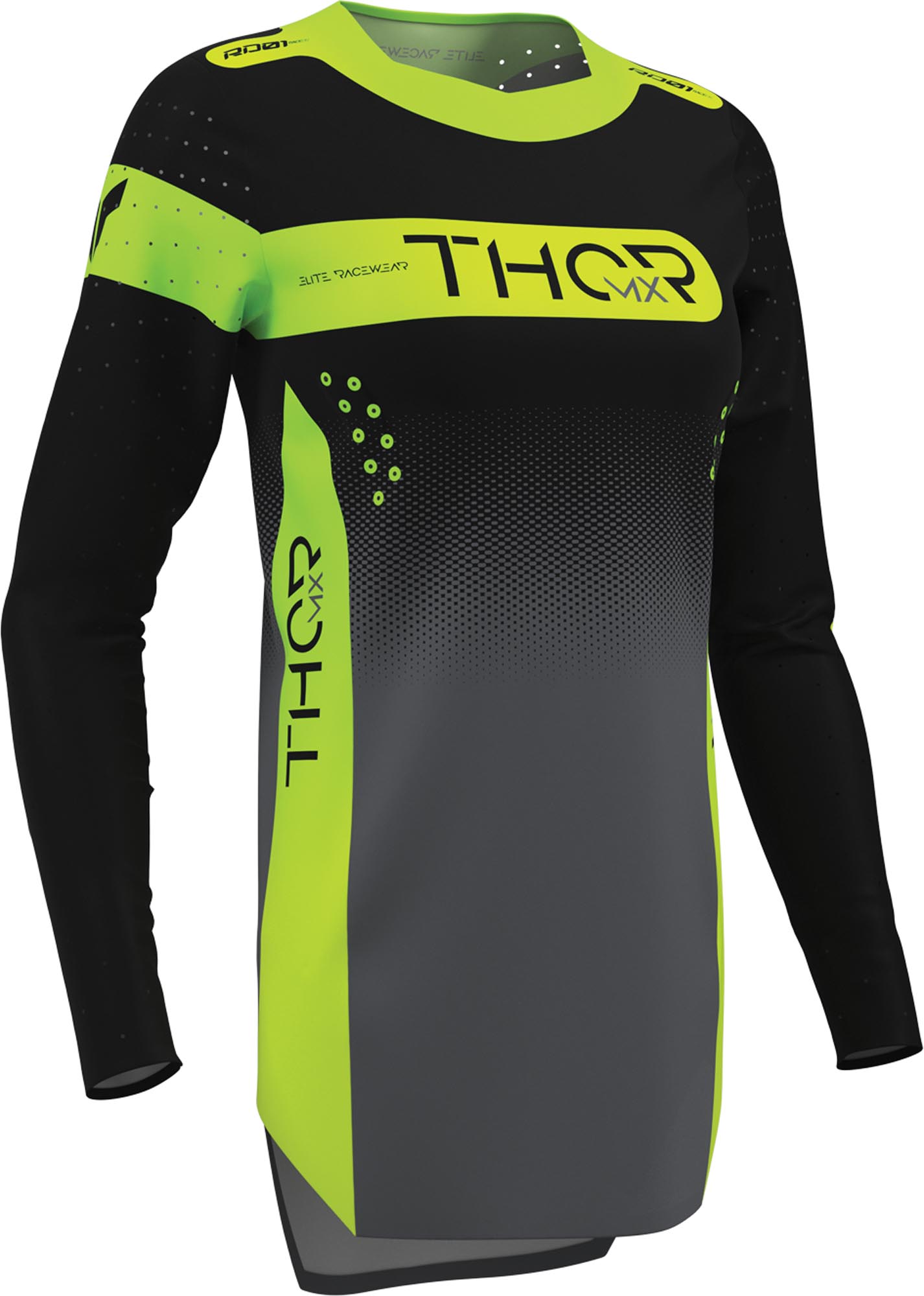 Thor Sportmode Merge Damernes Motocrosstrøje sort/gul M Figur 4