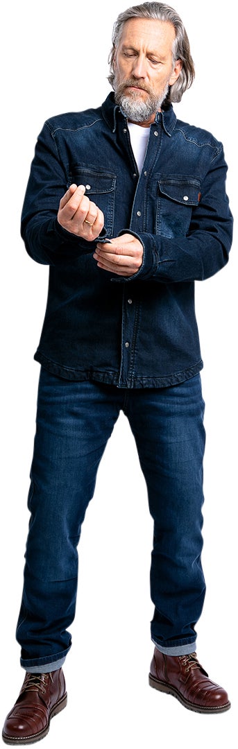 John Doe Ironhead Mechanix XTM Džíny tmavě modrá 36 L30 Obrázek 11