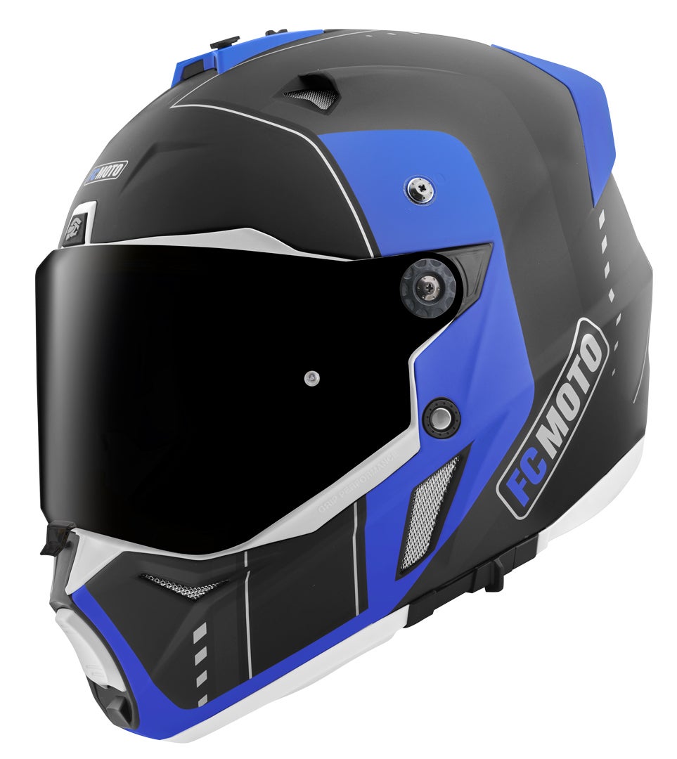 FC-Moto Merkur Pro Air Casco Enduro nero/blu XL Figura 3