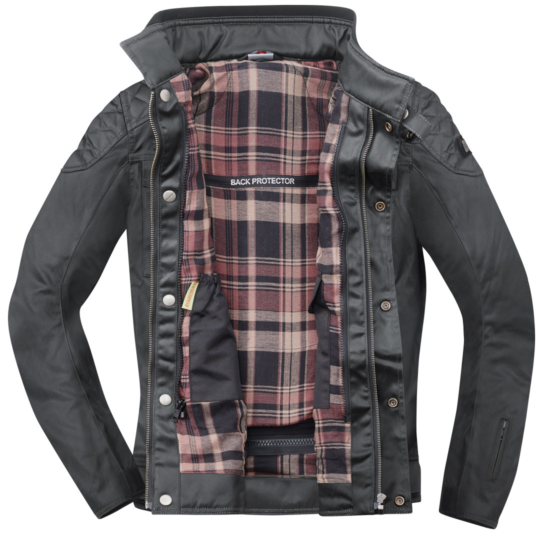 Bogotto Barton waterproof Motorcycle Waxed Jacket black 3XL Figure 6