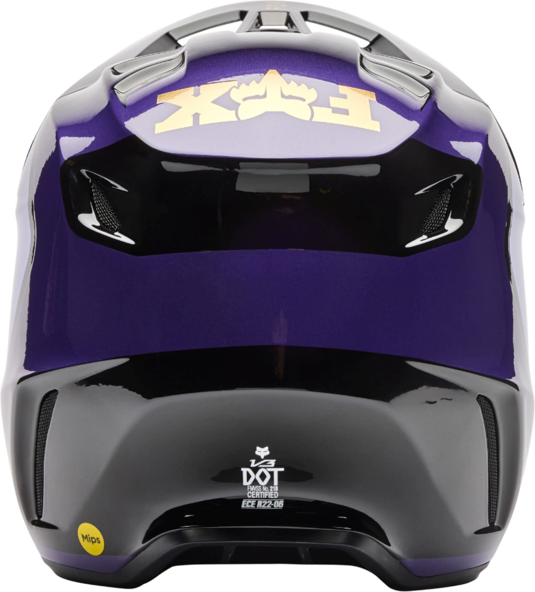 FOX V3 Drip Casco da motocross nero/viola M (57/58) Figura 5