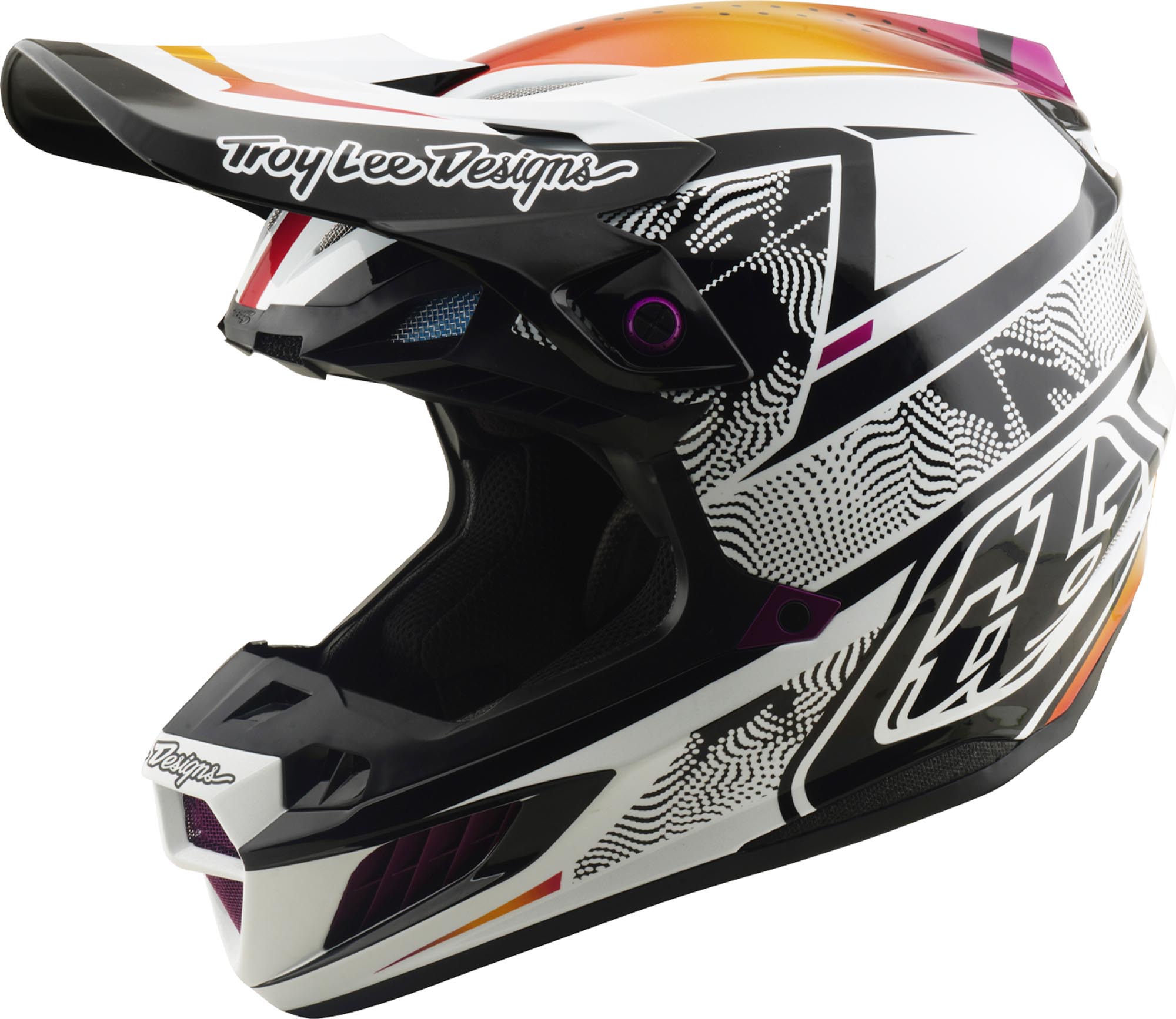 Troy Lee Designs SE5 Composite MIPS Lined Up Capacete de Motocross Artigo principal Figura 1