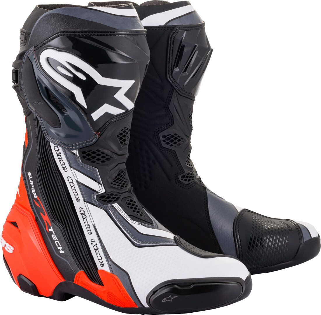 Alpinestars Supertech R Motorradstiefel schwarz/grau/rot 40 Abbildung 1