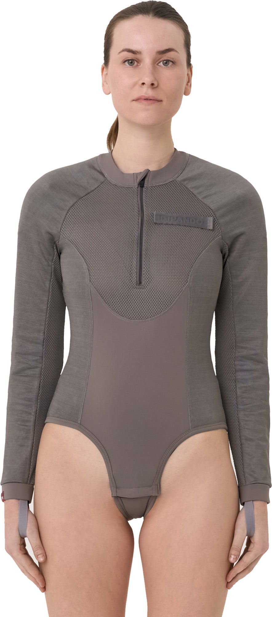 Pando Moto Bia Mesh Camisa protectora de manga larga para mujer Gris claro L Figura 1