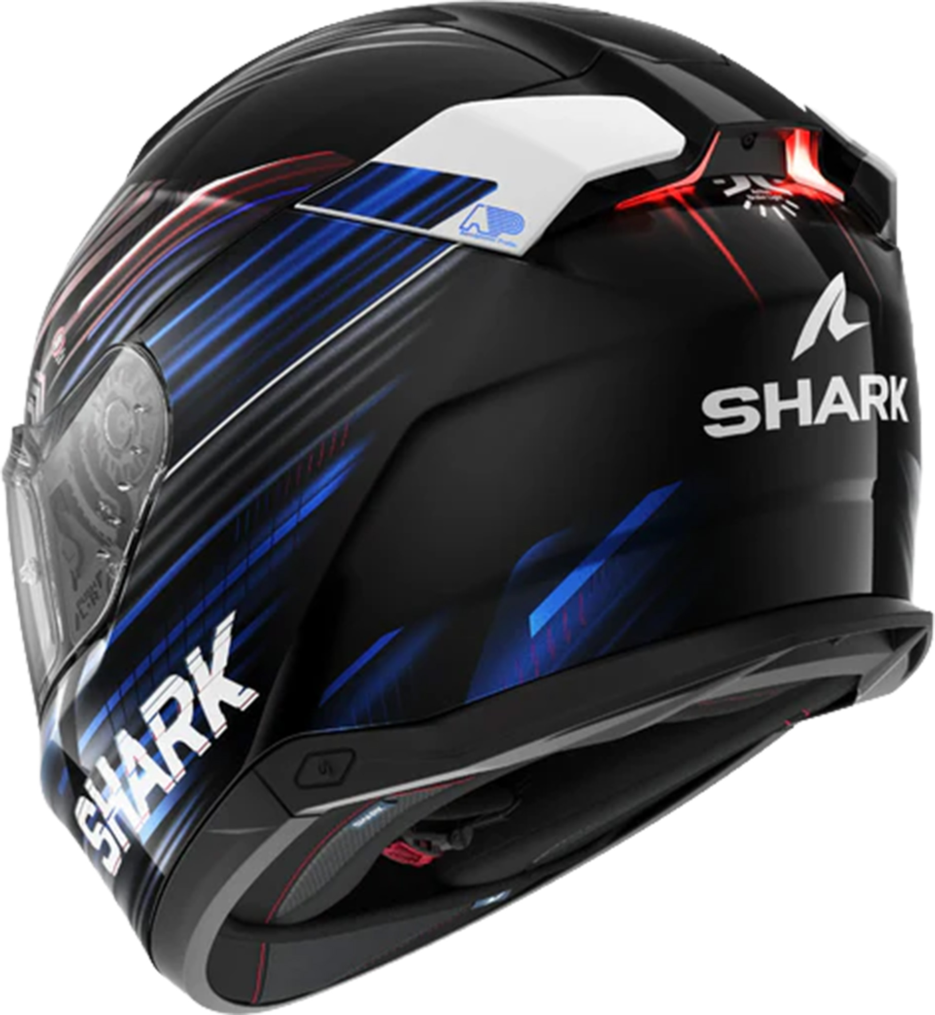 Shark Skwal i3 Light-Blur Helm schwarz/rot/blau S (55/56) Abbildung 2