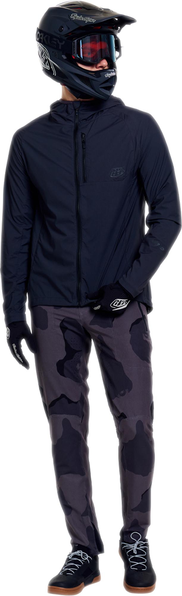 Troy Lee Designs Drift Windbreaker Mono Slate Bicycle Jacket L Figure 14