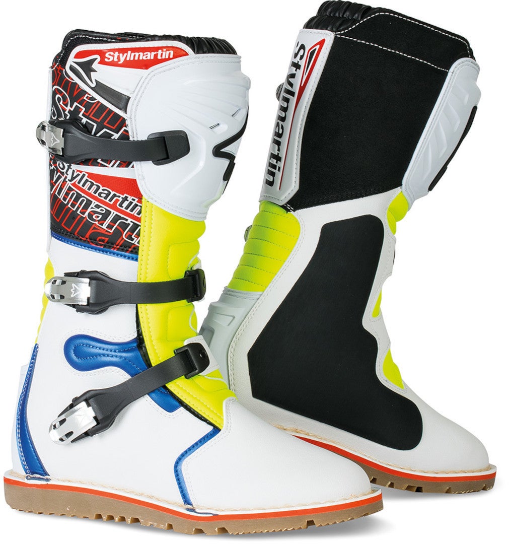 Stylmartin Impact Pro bottes de motocross imperméables Blanc/Bleu/Jaune 43 Figure 1
