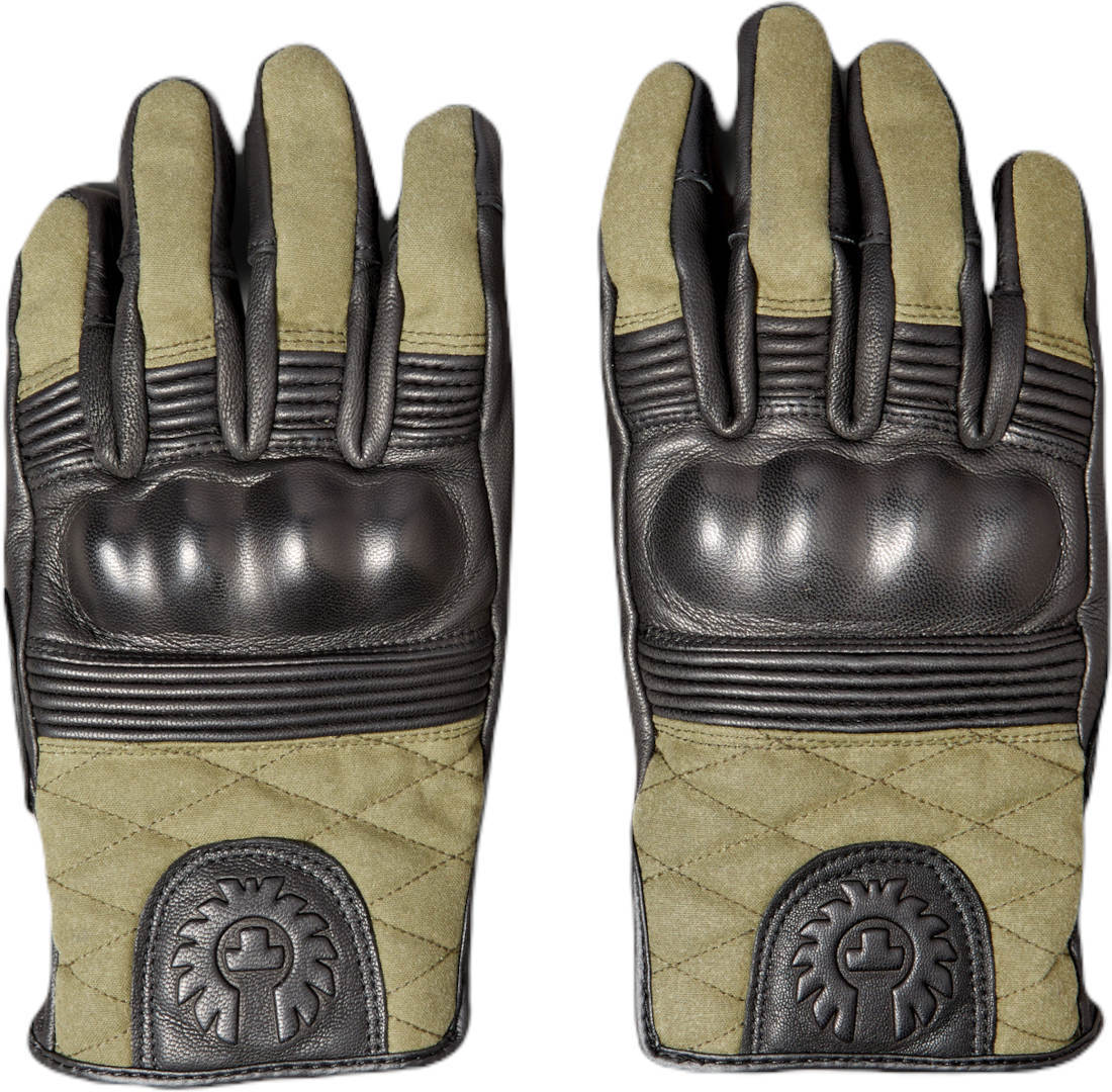 Belstaff Hampstead Motorcykel Handsker sort/grøn XL Figur 1