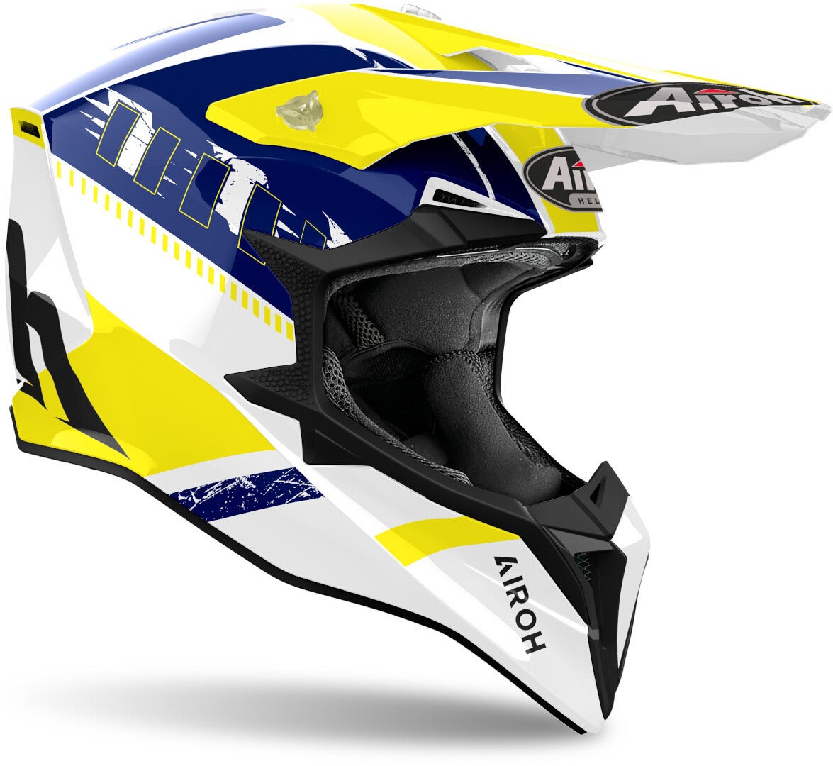 Airoh Wraaap Feel Casco da motocross bianco/giallo/blu S (55/56) Figura 2