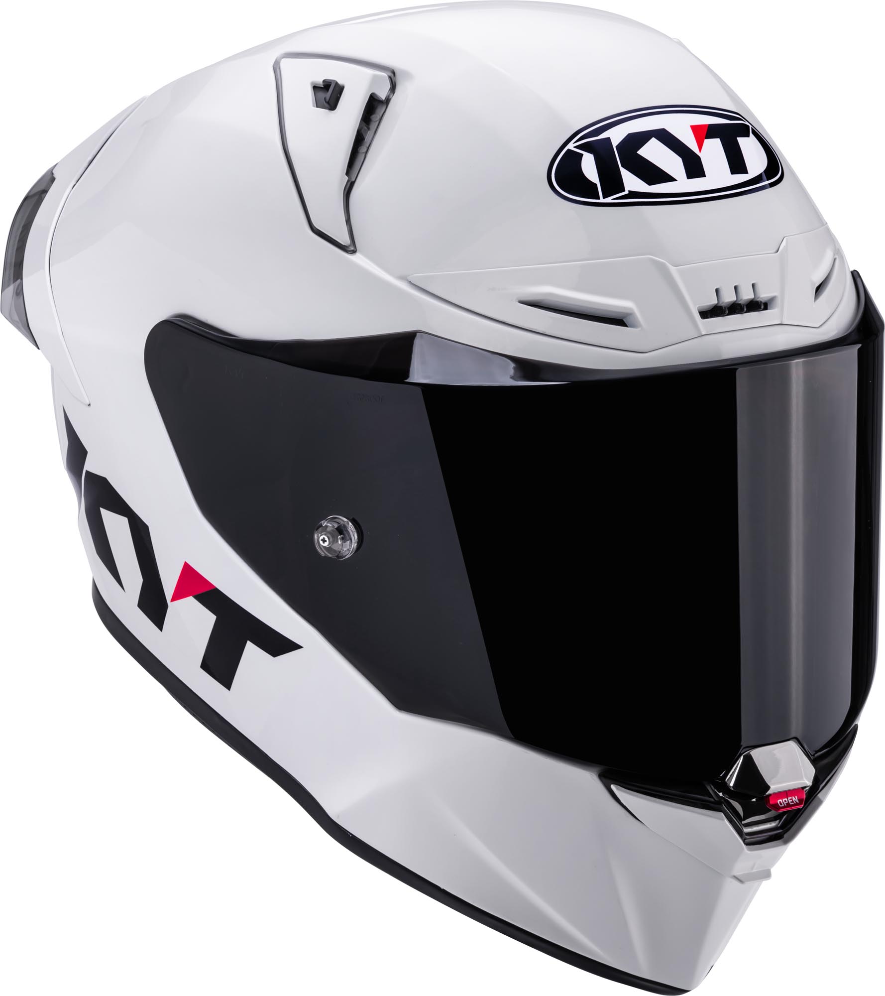Side view of KYT R1R Plain Helmet