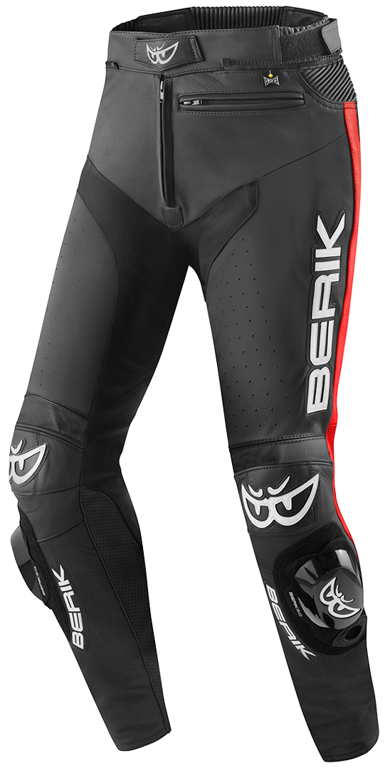 Berik Track Læder bukser sort/rød 60 Figur 1