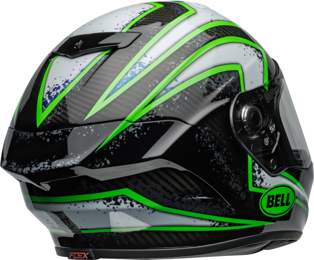 Bell Race Star DLX Flex Xenon Hjelm sort/grøn/sølv M (57/58) Figur 5