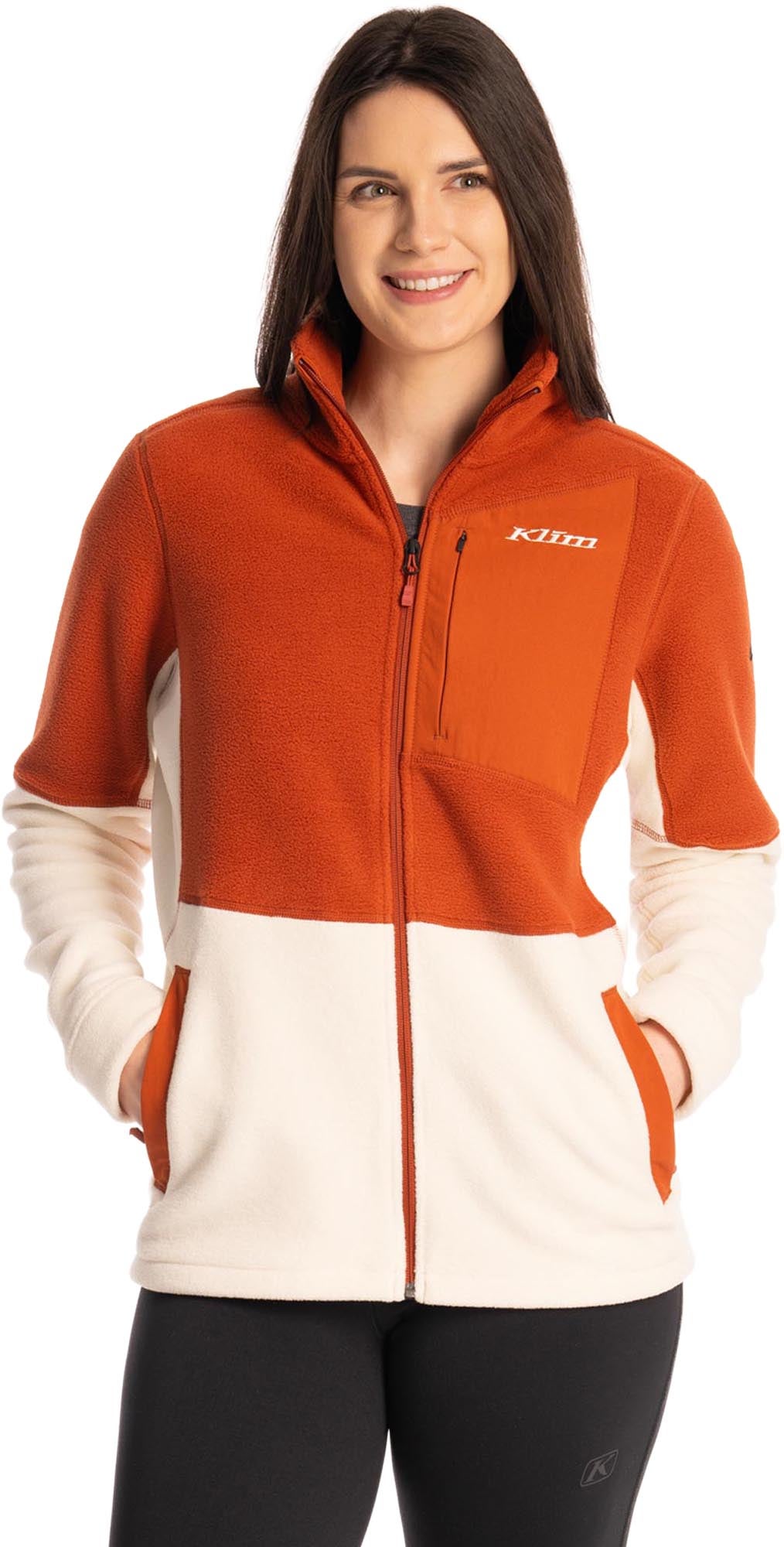 Klim Darby Canyon Damen Fleece Jacke beige/orange M Abbildung 1