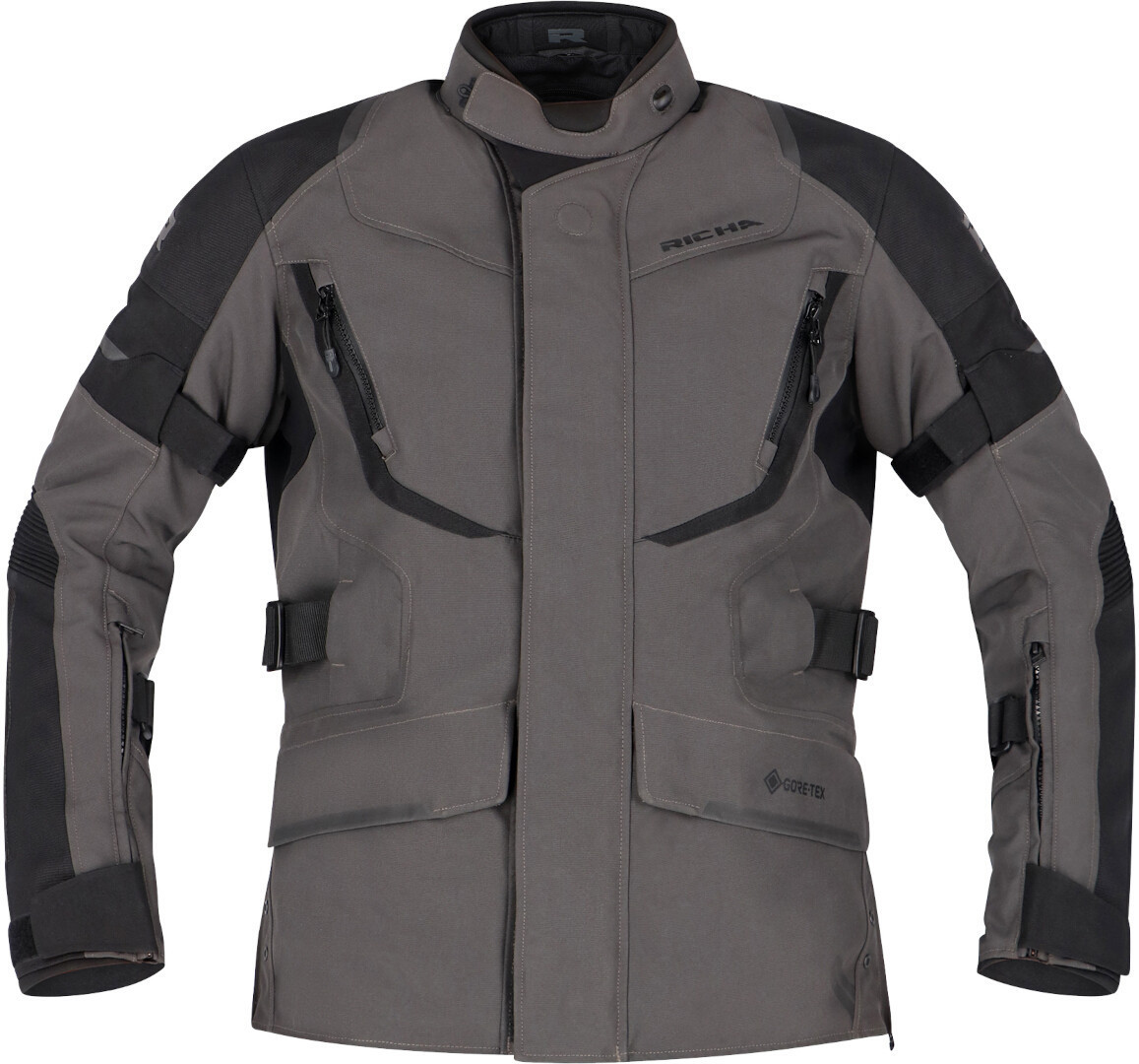 Richa Cyclone 2 Gore-Tex Jachetă textilă impermeabilă pentru motociclete gri închis/negru L Figura 2