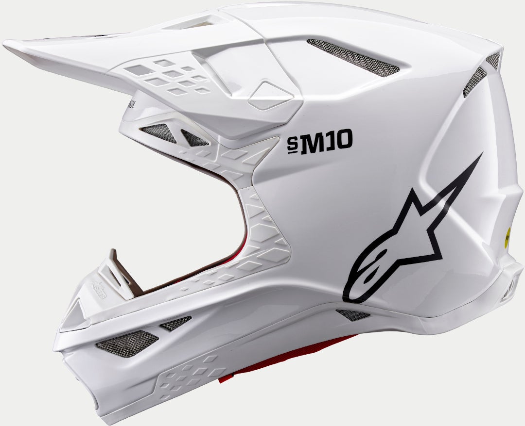 Alpinestars Supertech S-M10 Solid 2024 Motocross Helm weiß XXL (63/64) Abbildung 6