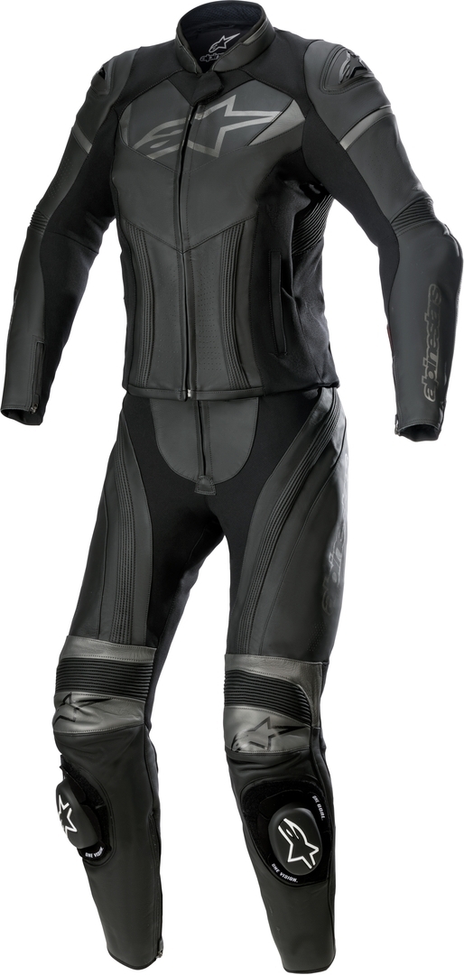 Alpinestars Stella GP Plus Costum de piele pentru motociclete în două piese pentru doamne Negru/gri 38 Figura 1