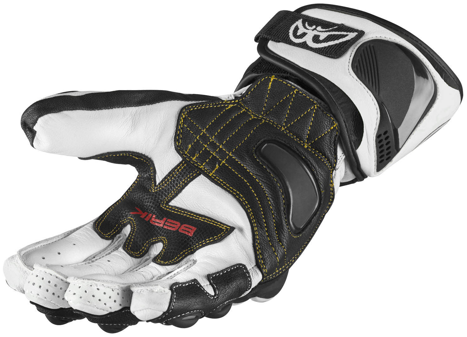 Berik Thunar Evo Motorcykel handsker hvid/sort M Figur 4