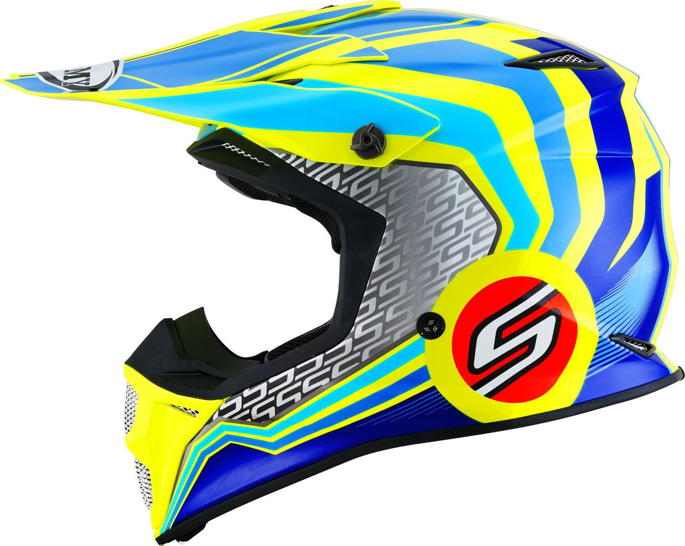 Suomy MX Speed Pro Forward Casco Motocross blu/giallo XL (61/62) Figura 6
