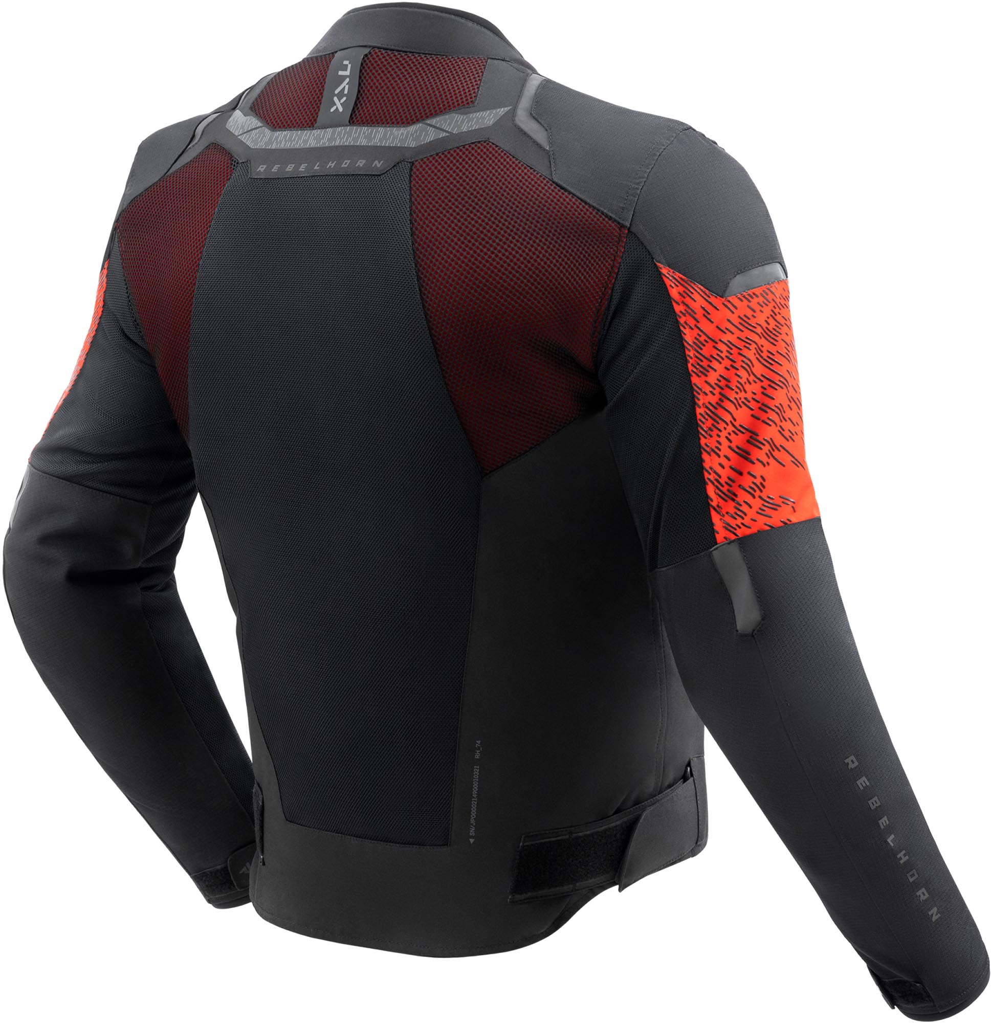 Side view of Rebelhorn Jax waterproof Motorcycle Textile Jacket