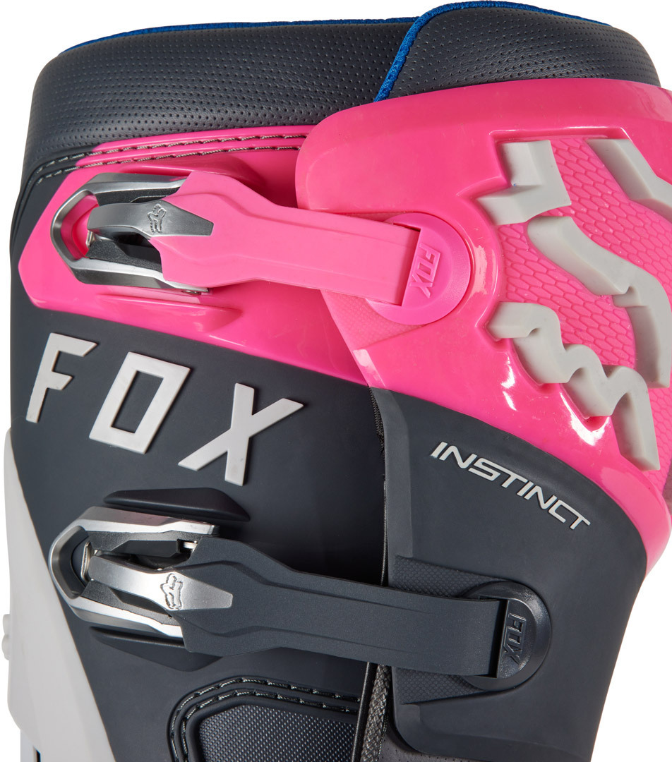 FOX Instinct Bottes de motocross gris/rose 9,5 Figure 3