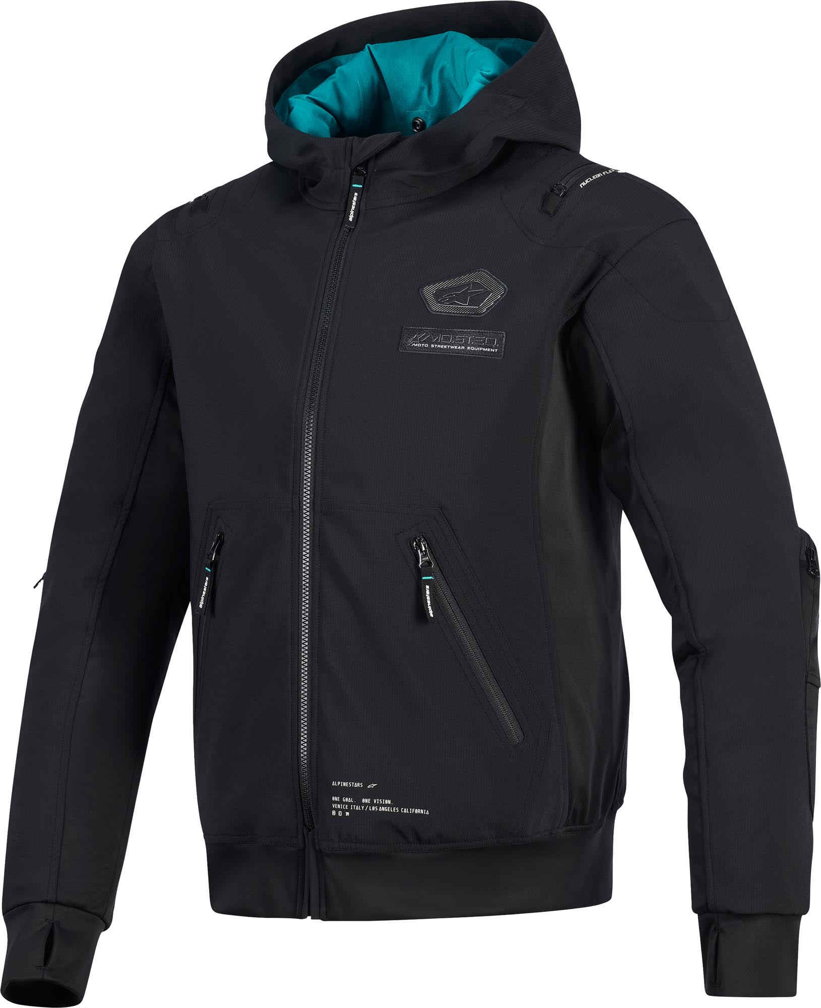 Alpinestars Moblast WP wasserdichte Motorrad Textiljacke schwarz S Abbildung 1