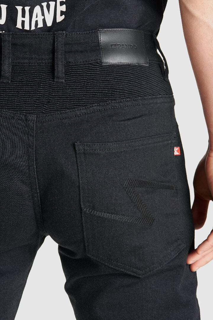 Pando Moto Karl Cor Motorcykel Jeans Sort 32 L36 Figur 3