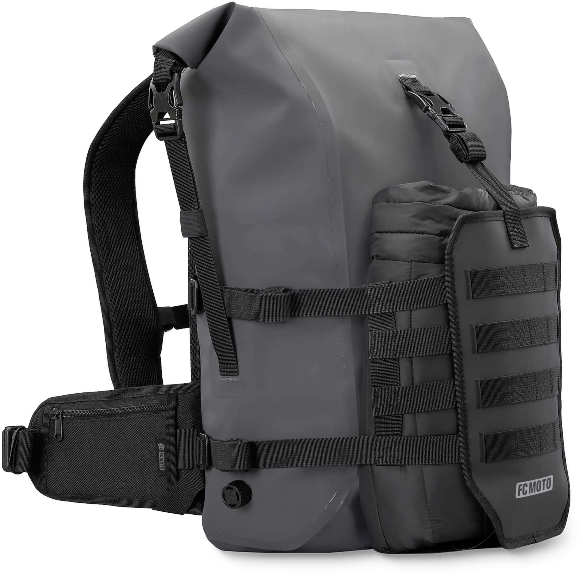 FC-Moto Ever-ST Roll-Top 26 L Rucsac impermeabil Gri Figura 4