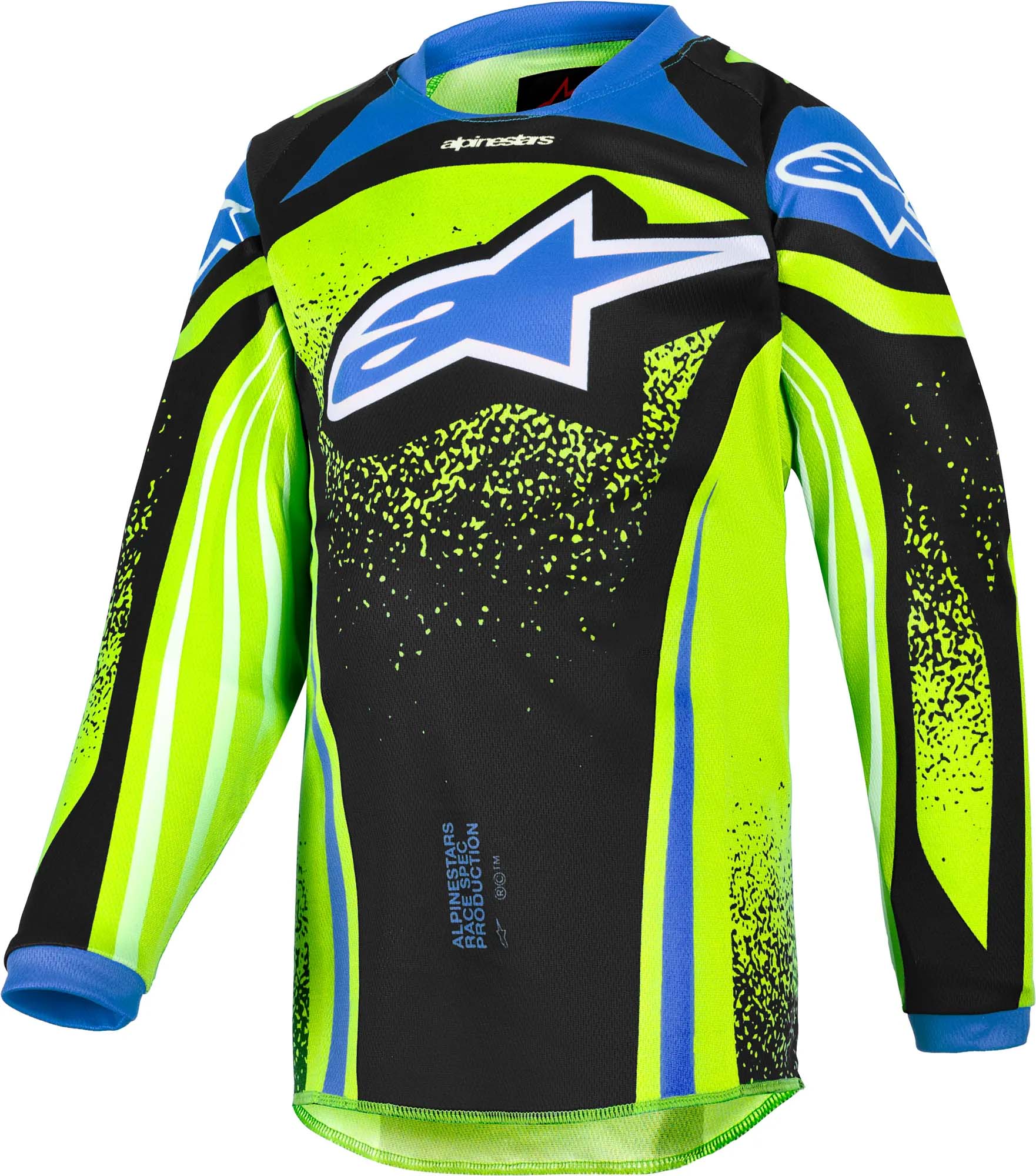 Alpinestars Racer Nomur Tricou de motocross pentru copii albastru închis XS Figura 1