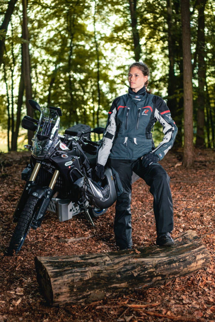 Rukka Rimorina Chaqueta textil para motocicletas para damas antracita/blanco/rojo 36 Figura 3