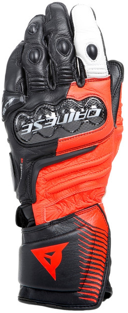 Dainese Carbon 4 Long Motorcykelhandsker sort/rød/hvid XL Figur 2