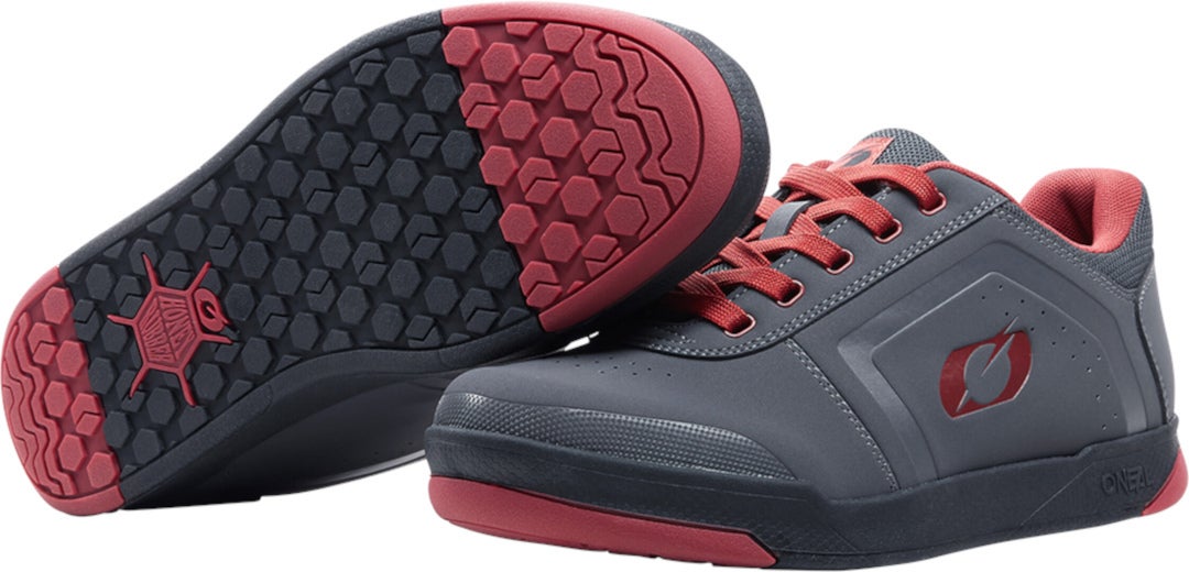 Oneal Pinned Flat Pedal V.22 Schuhe grau/rot 42 Abbildung 4