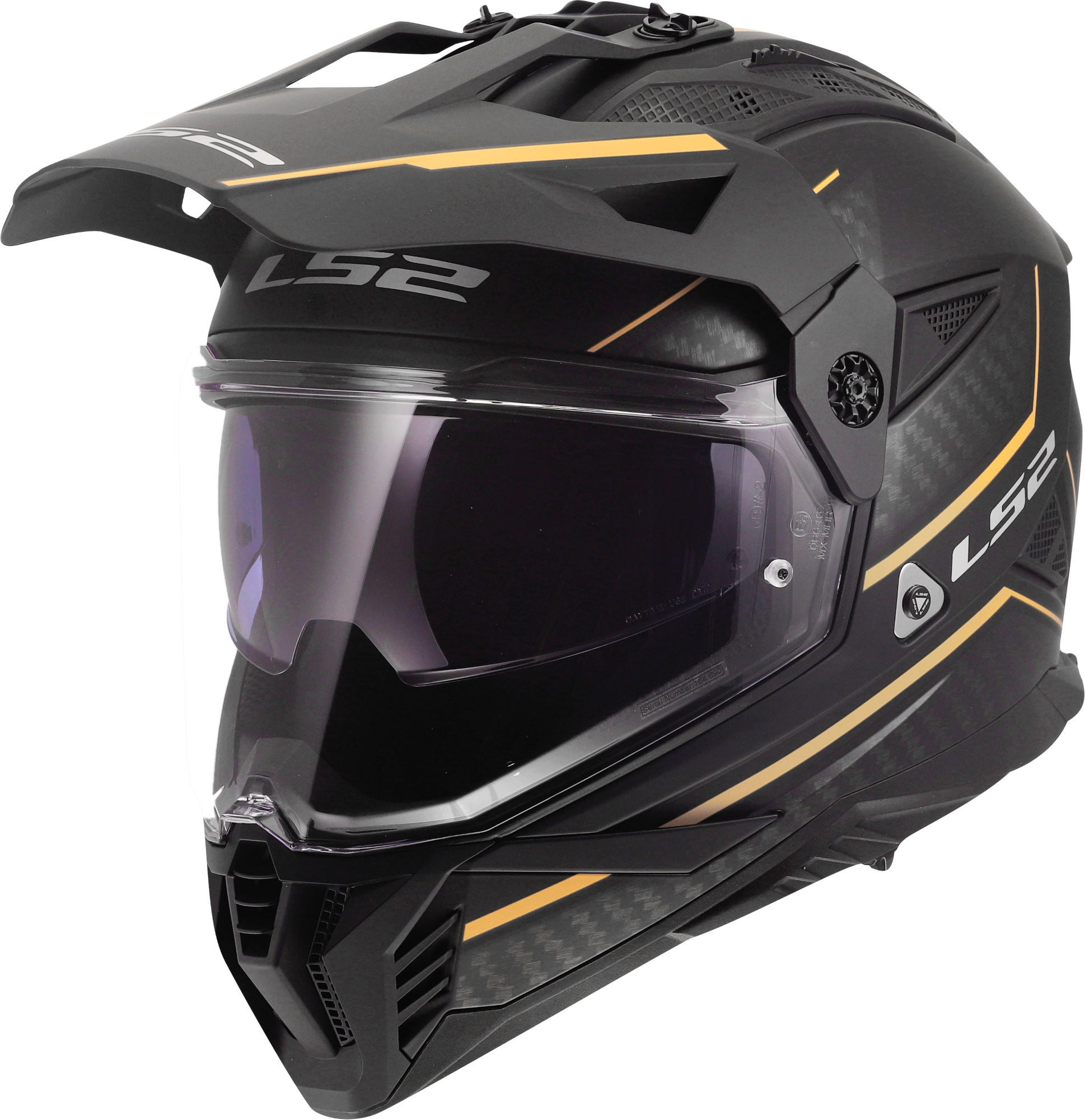 LS2 MX702 Pioneer II Atron Cască Enduro Negru/Portocaliu S (55/56) Figura 1