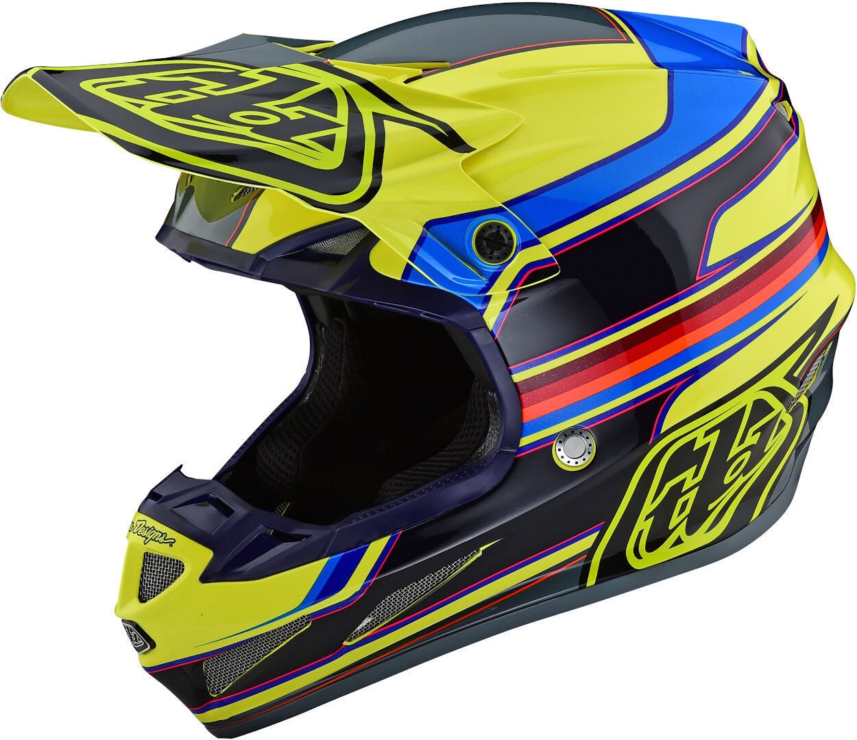 Troy Lee Designs SE4 Speed MIPS Motocross Helm gelb/grau M Abbildung 1