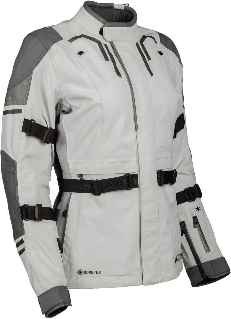 Klim Altitude 2023 Motorrad Textiljacke hellgrau/dunkelgrau/schwarz L Abbildung 3