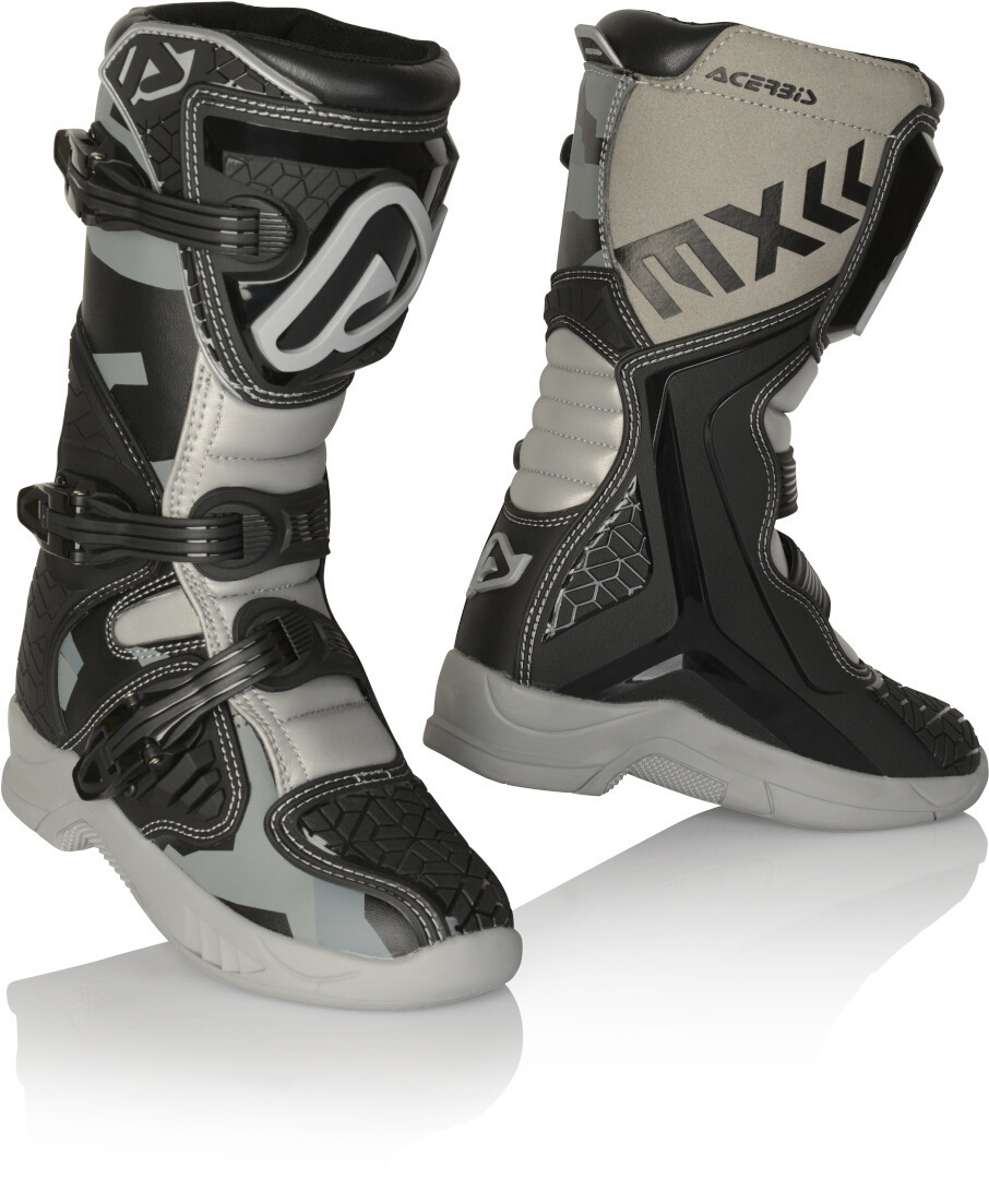 Acerbis X-Team Cizme de motocross pentru copii Negru/gri 37 Figura 1