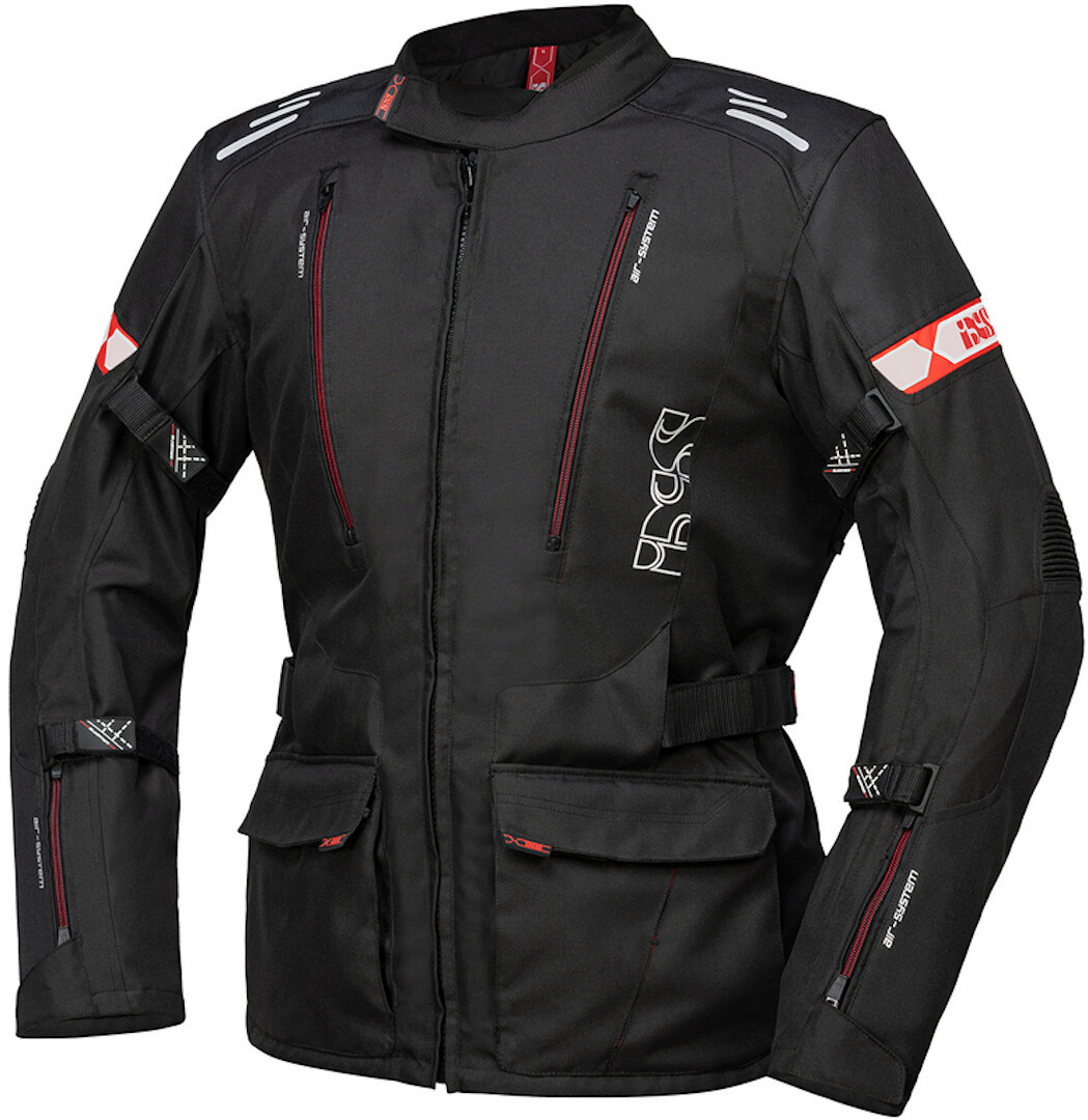 IXS Lorin-ST Motorcycle Textile Jacket black/red 4XL Figure 1
