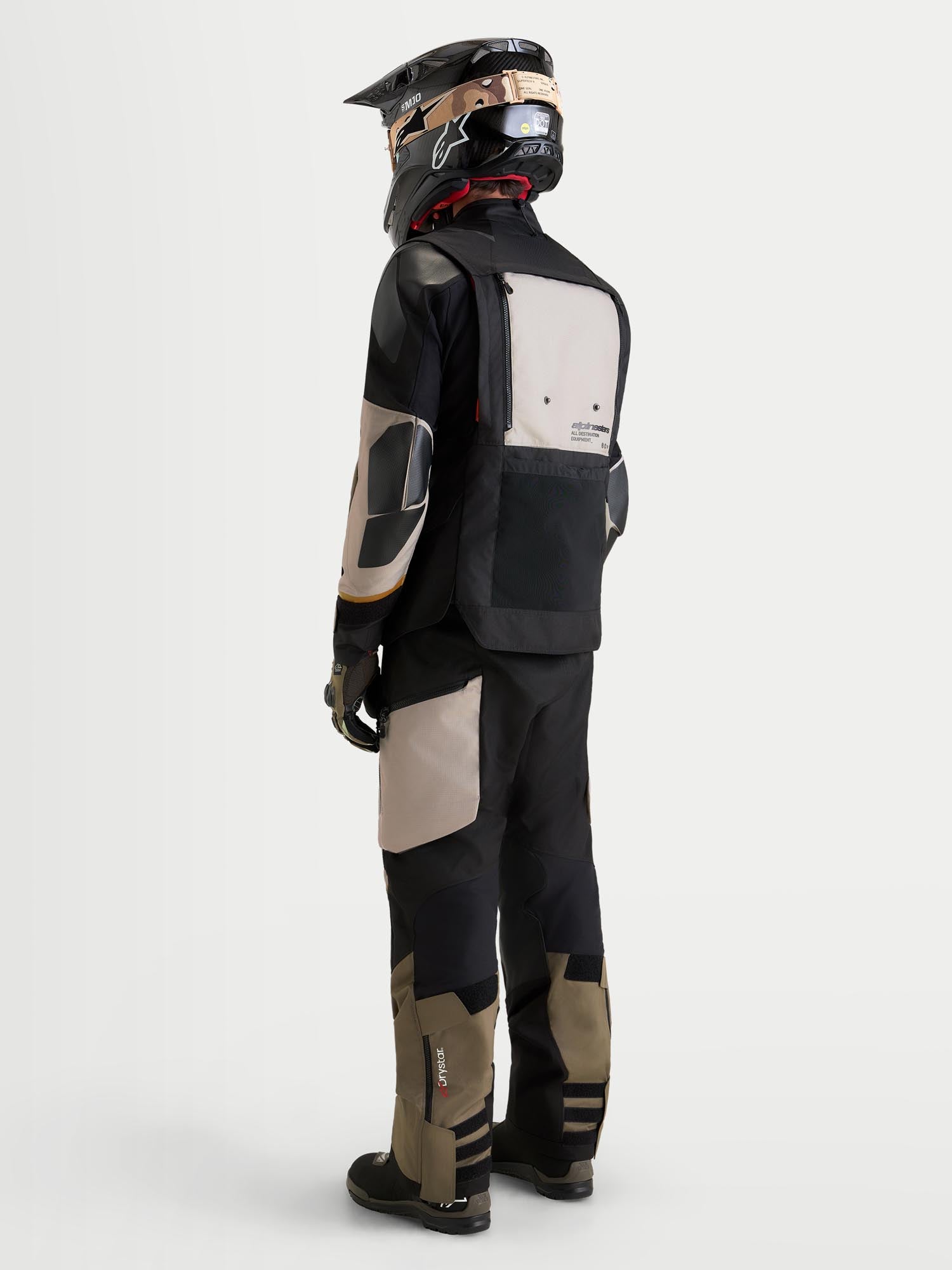 Alpinestars Harok V2 Drystar wasserdichte Motorrad Textiljacke grau/braun L Abbildung 5