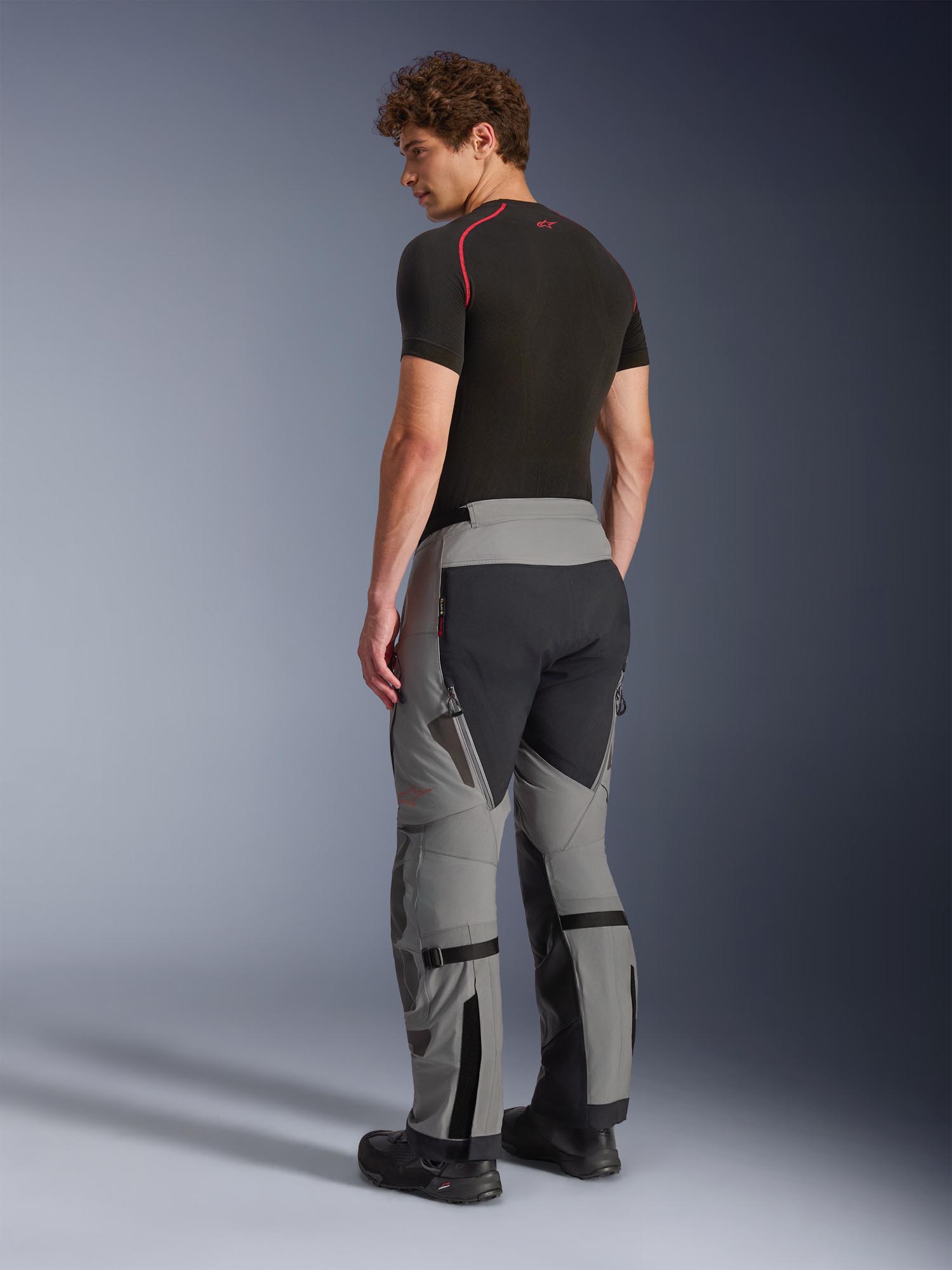 Side view of Alpinestars Nazca 3L Gore-Tex Pro waterproof Motorcycle Textile Pants