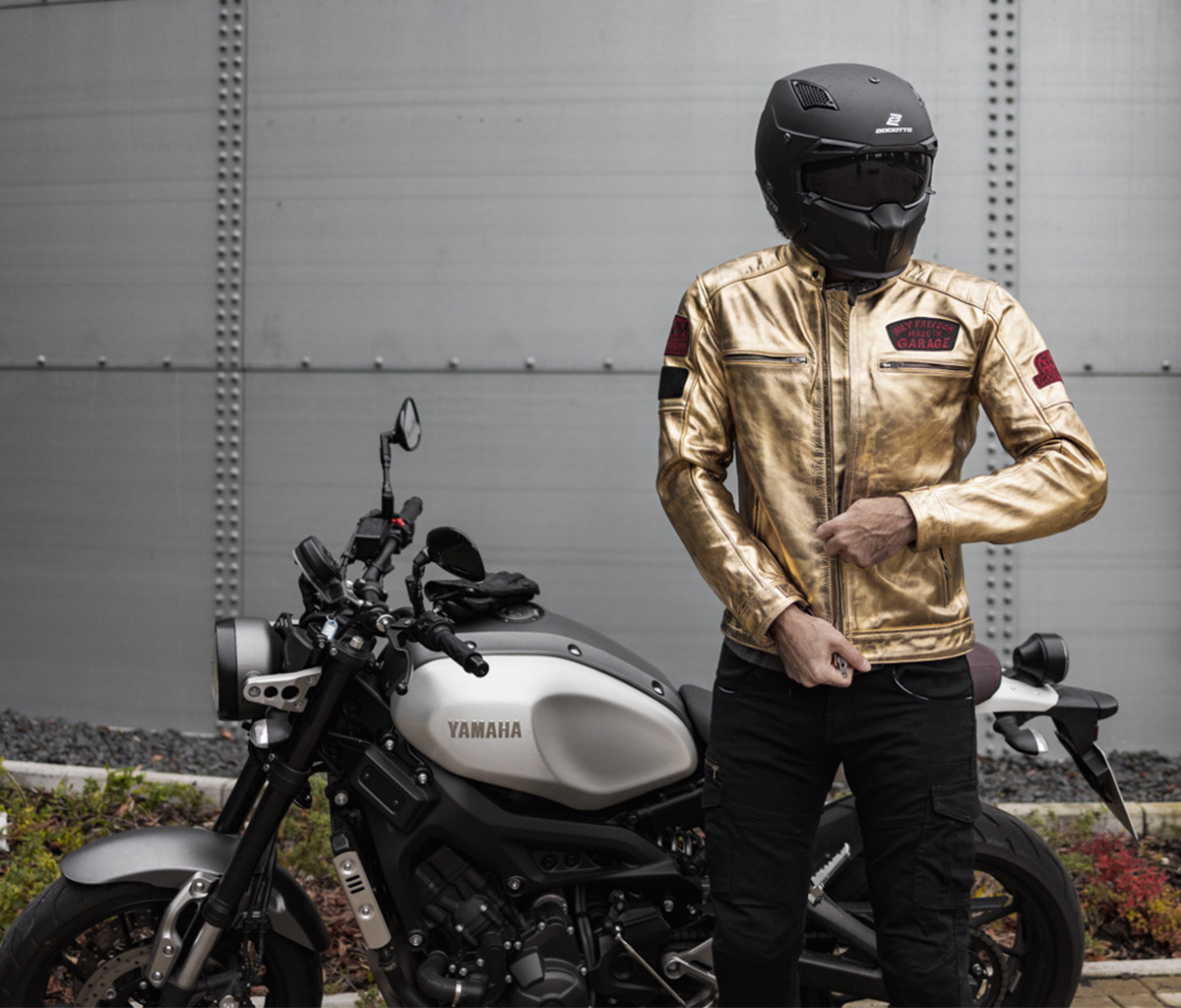HolyFreedom Zero Lingotto Motorrad Lederjacke S Abbildung 5