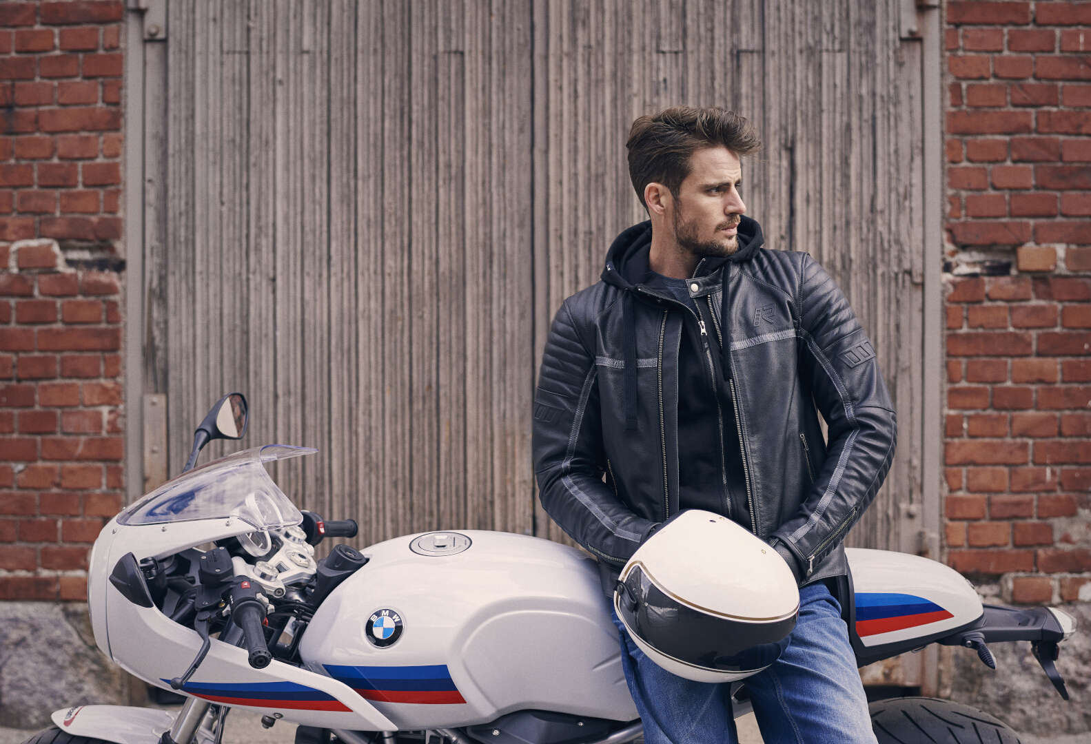 Rukka Yorkton Veste en cuir de moto Noir/Argent 62 Figure 4
