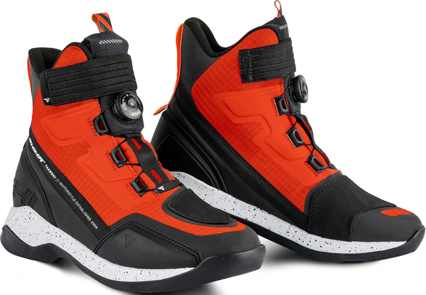 SHIMA Takeshi Motorcycle Boots red/black/white 46 Figure 1