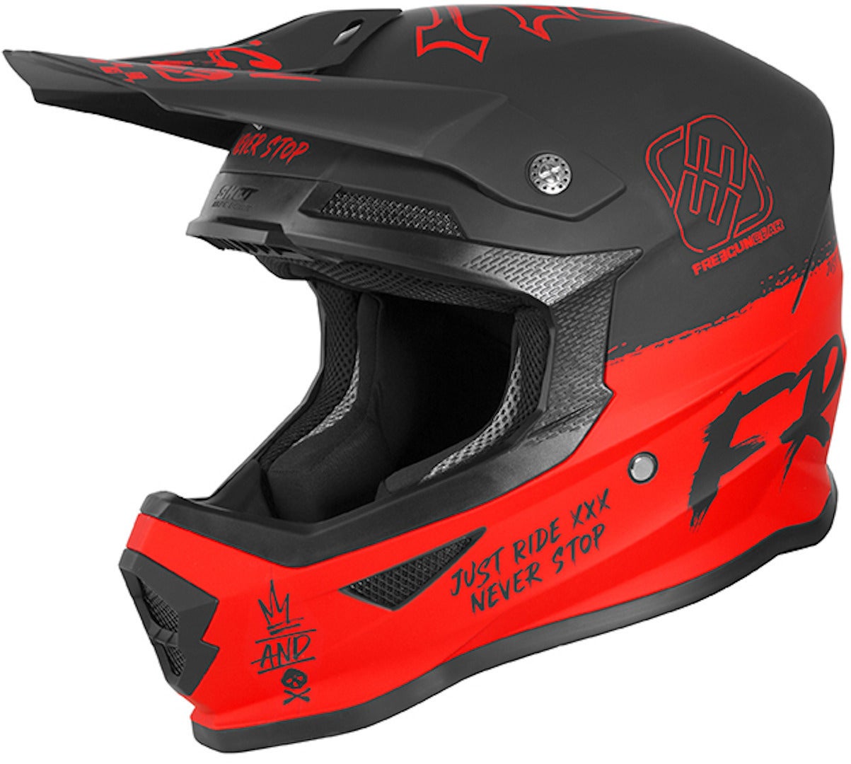 Freegun XP4 Speed Casque Motocross Rouge XS (53/54) Figure 1