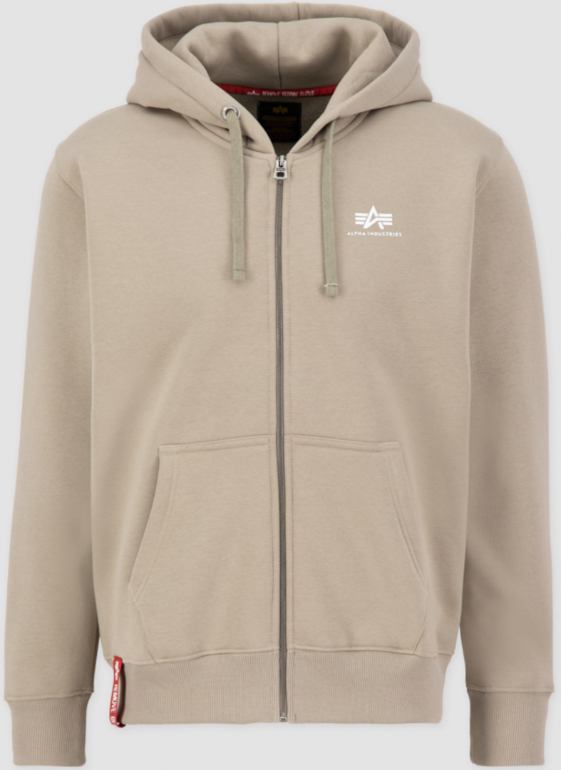 Alpha Industries Basic Zip Hoodie Sand L Figure 1